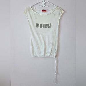 PUMA White Sleeveless Top